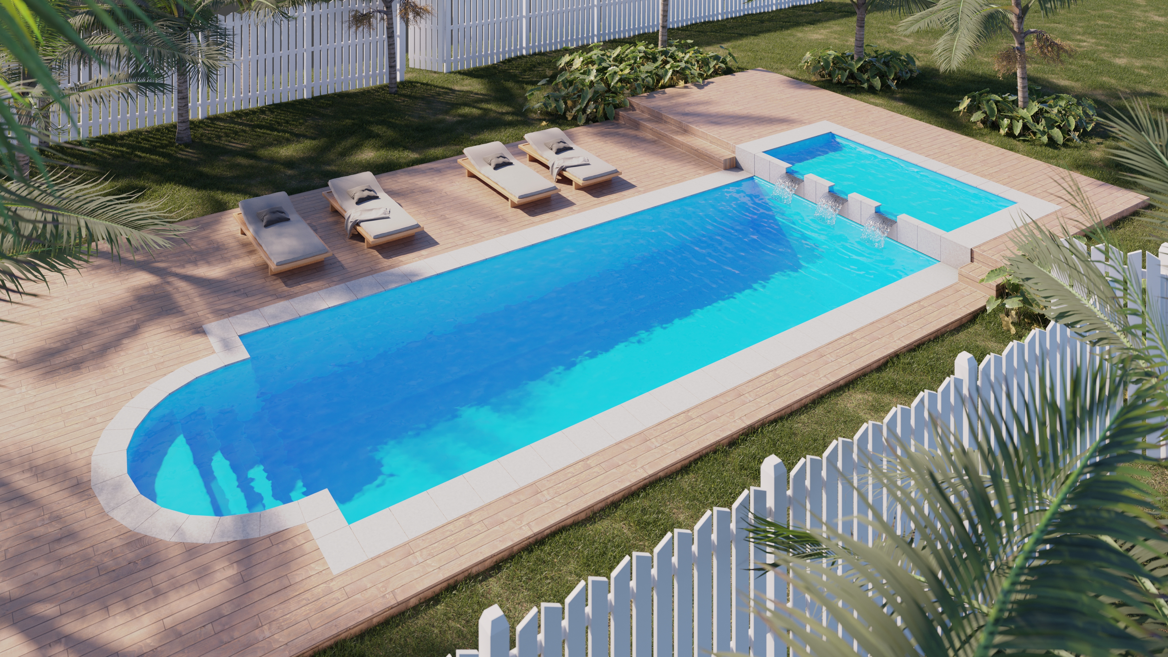 Fiber® Piscinas | Fiber Pools & Spas